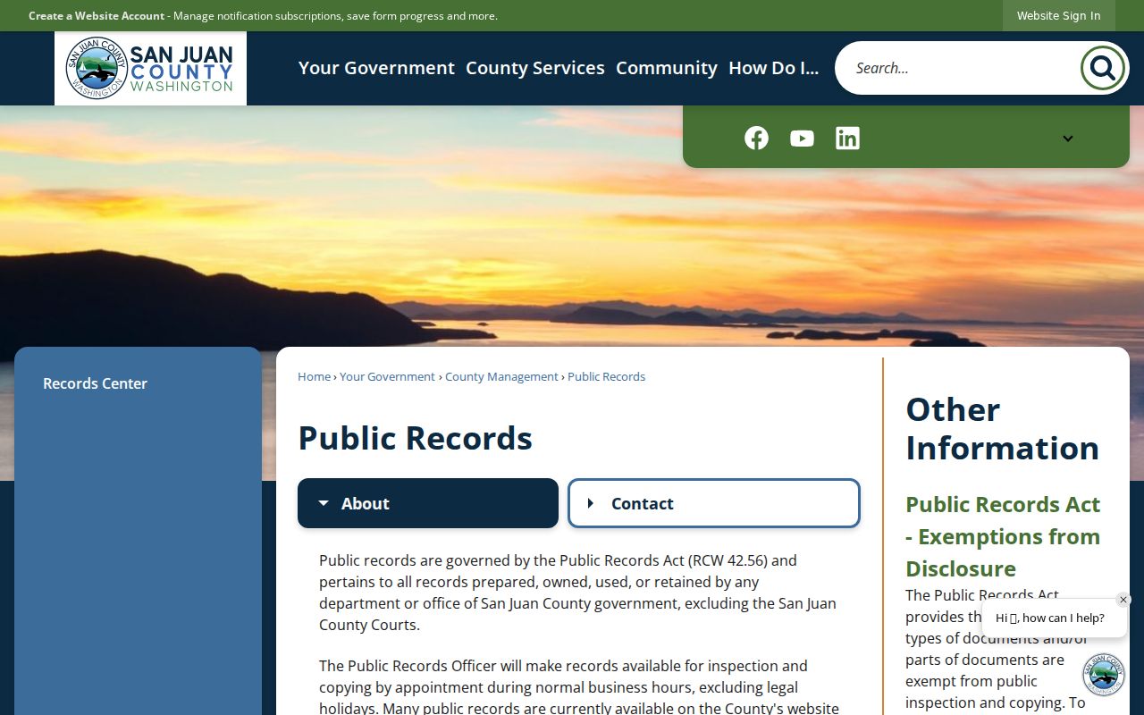 San Juan County criminal record public records gateway